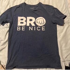 Place Blue Short Sleeve Tee Bold Graphic